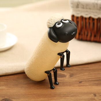 韩国潮流个性立体小羊玻璃杯学生创意便携杯子 白色