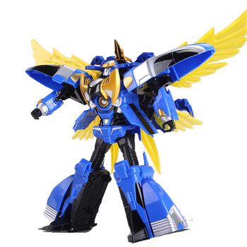 星杰 元气勇者 百变机兽 霹雳勇士烈风变形金刚八合体战神变形玩具