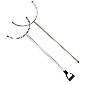 脚叉 保安防卫钢叉防暴脚叉安保装备自卫学校用钢叉伸缩防爆抓捕器