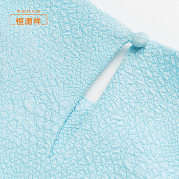 
                                        恒源祥女士短袖雪纺衫 夏季新品纯色镶钻短款套头圆领连衣裙短袖 米色 S                
