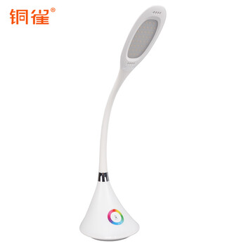 铜雀台灯七彩夜光护眼阅读学生学习写字软管宿舍高亮触摸调光LED灯具TD-5WC