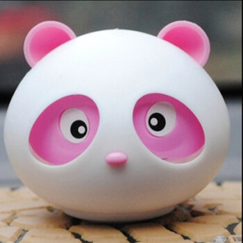 知车行 汽车用品内饰装饰品可爱车饰品熊猫摆件公仔香水除味香膏座