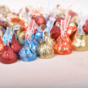 好时kisses巧克力 宝塔形 锥形6粒装 结婚 婚庆 喜糖盒 成品 多种款式