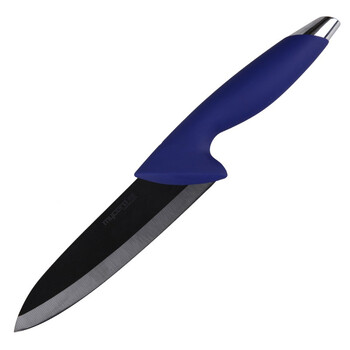 
                                        
                                                            美瓷（MYCERA）6寸黑陶瓷刀具 厨师刀 厨房家用 西瓜刀 瓜果刀（蓝色）N6S-B                