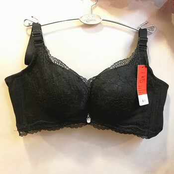 澳娜芬 无钢圈小胸聚拢上托文胸8337 魅力黑 75a/34a