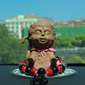 摆件可爱猴子车载摆件车内装饰品齐天大圣孙悟空装饰用品 大圣(坐禅)
