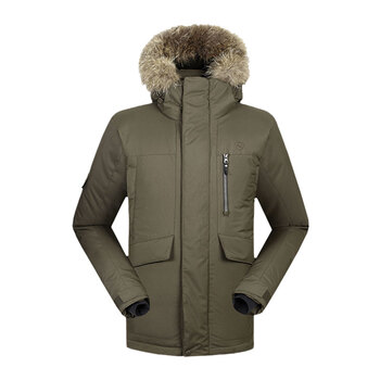 诺诗兰/northland户外秋冬男式鹅绒羽绒服防风保暖gd965201 褐绿色