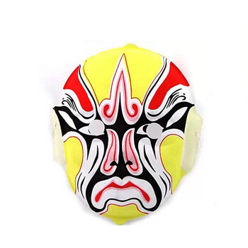 盛泉 中式京剧面具 变脸专用道具,植绒京剧脸谱面具 多款可选 21号