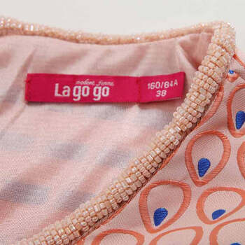 拉谷谷 lagogo 无袖钩花修身镶珠淑女洋装3CB957G209 黑色 M(160/38)