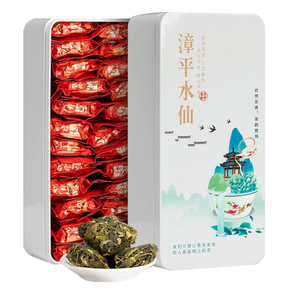 京东超市筱青柑 漳平水仙250g*2盒兰花香茶叶