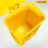 黄色垃圾桶 20L 脚踏桶