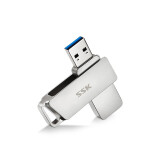 SSK飚王USB3.1 U盘 银色 FDU010 金属外壳 高速读写 流年 32G