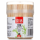宜洁牙签筒装竹制牙签580枚一次性竹牙签