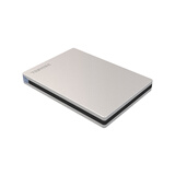 东芝(TOSHIBA) 2TB 移动硬盘 Slim系列 USB3.0 2.5英寸 银色 兼容Mac 金属超薄 密码保护 轻松备份 高速传输