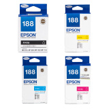 爱普生（EPSON）T1881-T1884 黑色彩色四色墨盒套装(适用WF-3641/7111/7621/7218/7728机型)