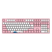 艾酷富士山樱花机械键盘，多轴可选的粉色女生礼物