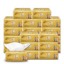 清风 抽纸原木金装纸巾3层30包整箱卫生纸抽取式餐巾纸婴幼儿可用包邮