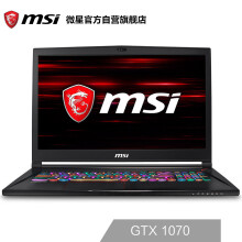 msi 微星 GS73 17.3英寸游戏本（i7-8750H、16GB、256GB +1TB、GTX1070MaxQ、120Hz、94％）