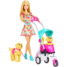 Barbie芭比儿童女孩玩具芭比娃娃之新宠物集合组CNB21