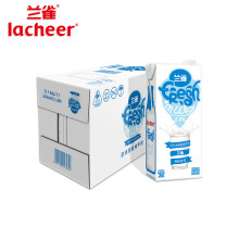 Lacheer兰雀唯鲜系列脱脂纯牛奶1L*12盒*2件