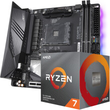 GIGABYTE技嘉X570IAORUSPROWIFI主板+AMD锐龙Ryzen73800XCPU处理器套装