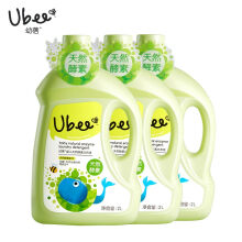 Ubee 幼蓓 婴儿洗衣液 12斤（2L*3瓶） *2件