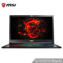 微星(MSI)GS63VR 7RG-036CN GTX1070 MaxQ 8G 15.6英寸轻薄游戏本(i7-7700HQ 16G 1T+256G SSD  赛睿全彩)黑