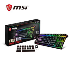 MSI 微星 GK70 Cherry MX RGB机械键盘 87键 红轴