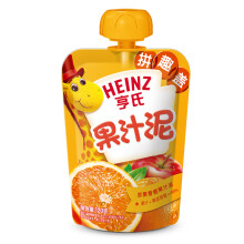Heinz亨氏乐维滋果汁泥120g苹果香橙味*52件