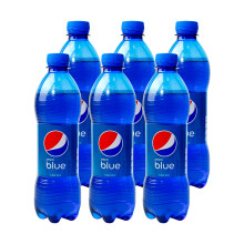 PEPSI 百事 巴厘岛限定款 蓝色可乐 梅子味 450ml*6瓶 *6件