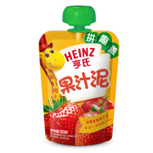 Heinz亨氏乐维滋果汁泥120g苹果草莓味*52件