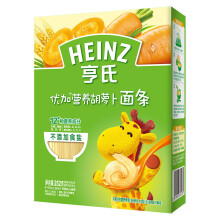 Heinz 亨氏 优加系列 儿童营养面条 胡萝卜味*2件+Dodie拇指型安抚奶嘴