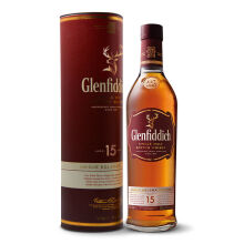 Glenfiddich格兰菲迪15年苏格兰达夫镇单一麦芽威士忌700ml*2件