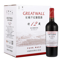 GreatWall长城耀世东方特藏12橡木桶解百纳干红葡萄酒750ml*6瓶+凑单品