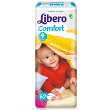 Libero 丽贝乐 婴儿纸尿裤 M60片 *2件