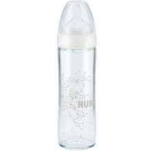 NUK 纤巧宽口系列 耐高温玻璃彩色奶瓶 240ml *3件