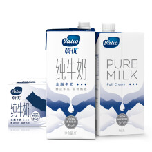 芬兰蔚优Valio全脂纯牛奶进口纯奶1L*12整箱装