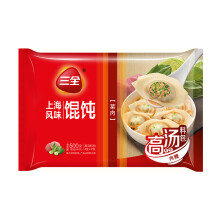 三全 上海风味馄饨菜肉口味 500g （40只）