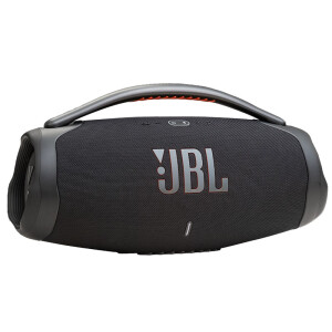 JBL BOOMBOX3 音乐战神3代 无线蓝牙音箱 便携式户外防水重低音音响 Hifi低音炮升级版 BOOMBOX3 黑色