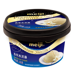 限天津：meiji明治香草冰淇淋100g*14件