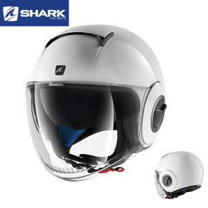 法国进口鲨鱼SHARK NANO 纳米系列摩托车男女卡丁车头盔夏季双镜片半盔