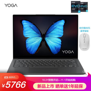 联想（Lenovo）YOGA 14s 2021款 14英寸全面屏超轻薄笔记本电脑 i5-1135G7 16G 512G SSD 2.8K 90Hz高分高刷高色域屏 鼠标套装