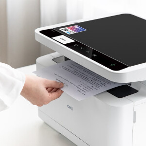 得力(deli)云打印无线wifi黑白激光打印机 家用办公大容量打印复印扫描三合一打印一体机 M2000DW(打印+复印+扫描)手机无线连接