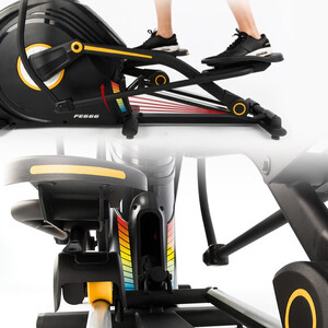 【原装进口】岱宇（DYACO）椭圆机 家用椭圆仪 太空漫步机静音运动健身器材升级新款FE666 电动坡度-32档阻力-送货包安装-咨询更多优惠