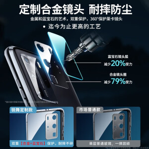 【定制款丨合金镜头】锐舞 华为p40pro/pro+手机壳p40保护套万磁王双面玻璃透明防摔磁吸全包