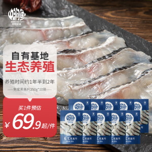 中润鱼 冷冻 中段免浆黑鱼片250g*10袋 酸菜鱼 源头直发 包邮