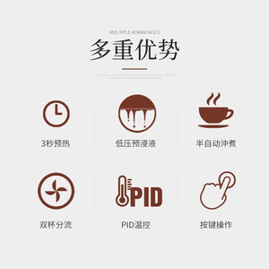 Breville 铂富 BES870半自动家用意式咖啡机 磨豆打奶泡两用咖啡机