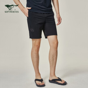 QK七匹狼运动短裤男装夏季新款跑步健身训练弹力透气吸湿排汗五分裤子