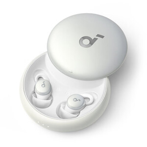 声阔（SoundCore） Sleep A10 隔音睡眠耳机 真无线蓝牙耳机睡眠监测闹钟 被动降噪舒适睡眠耳机睡眠模式 助眠 新款 白色  白色有键控
