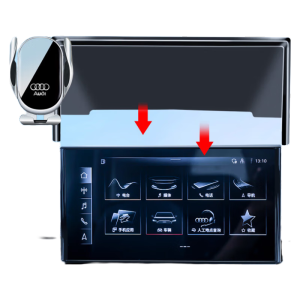 卓蔚适用于奥迪A4L车载手机支架无线充电器Q5L屏幕款汽车导航支架 自动感应+无线充电款 21-24款Q5L/20-24款A4L